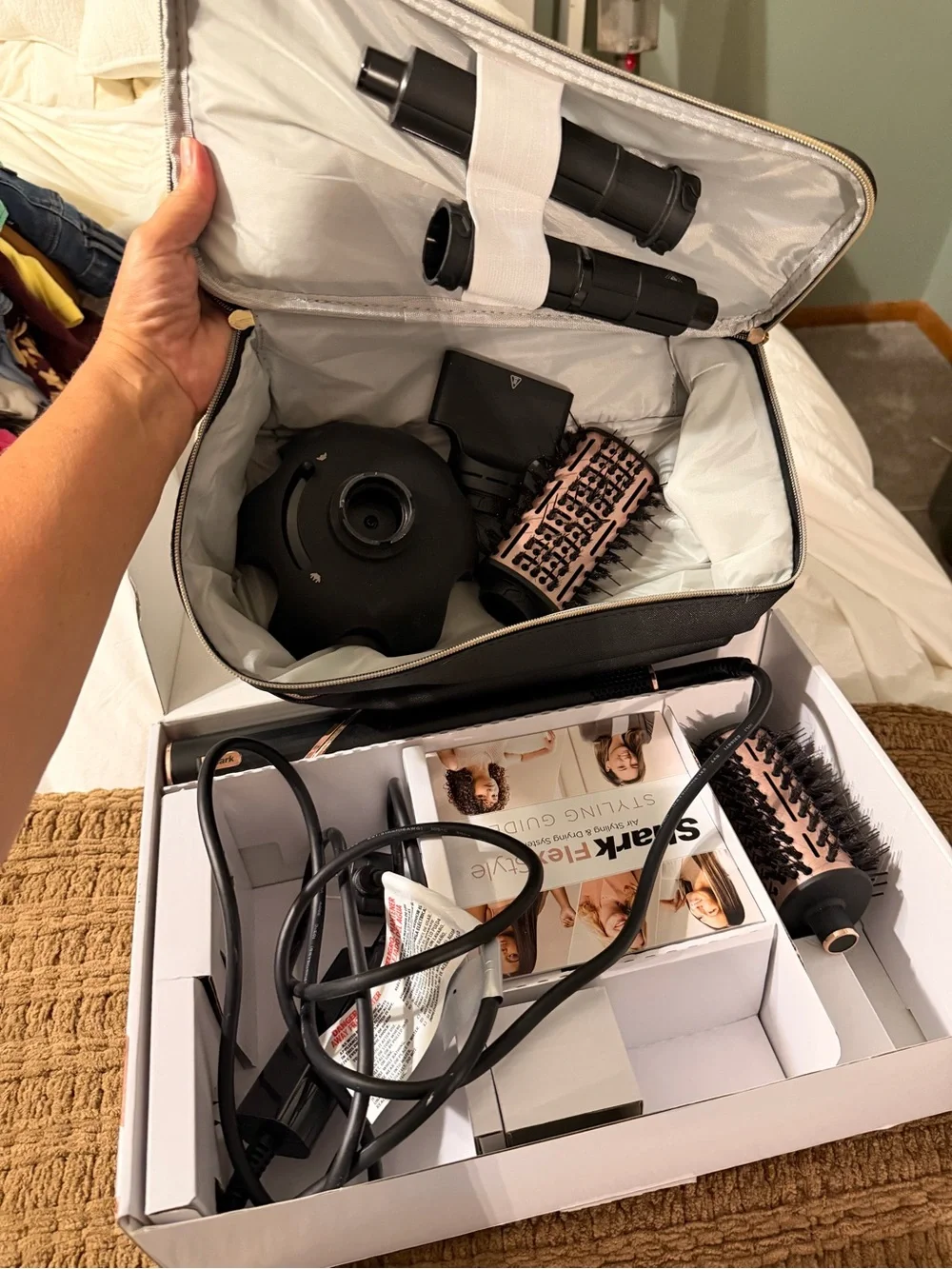 Shark FlexStyle Air Styling & Drying System — Rose Gold and Black
